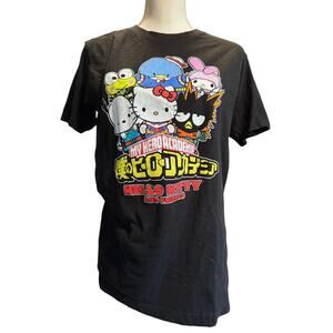 HELLO KITTY AND FRIENDS MY HERO ACADEMIA SHORT SLEEVE TSHIRT ANIME MANGA COSPLAY